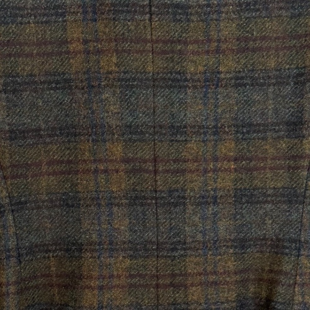Lauren Ralph Lauren Plaid Wool Blazer Jacket Womens Size 10P Green Brown Vintage - Picture 6 of 13
